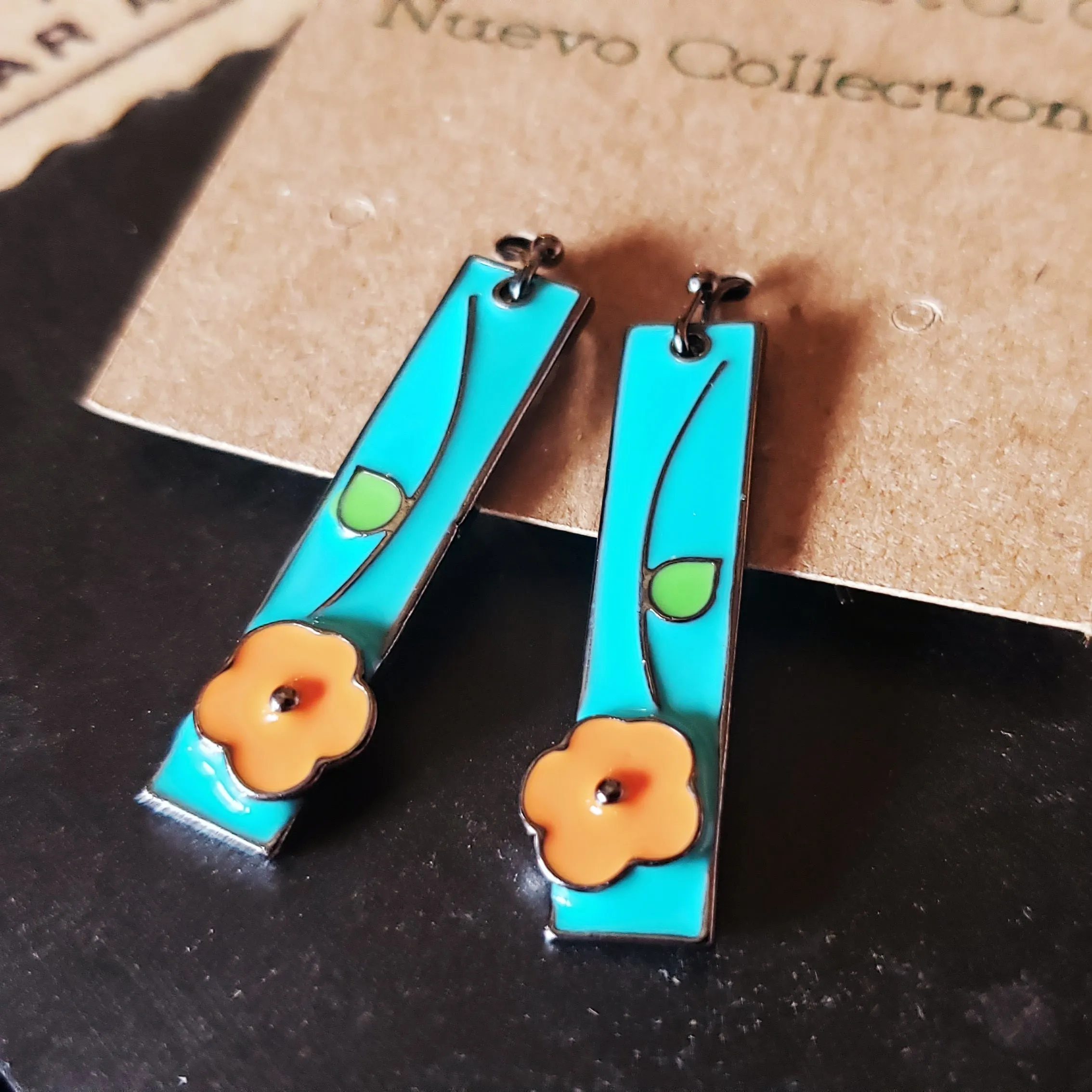 Tangerine Bloom Earrings