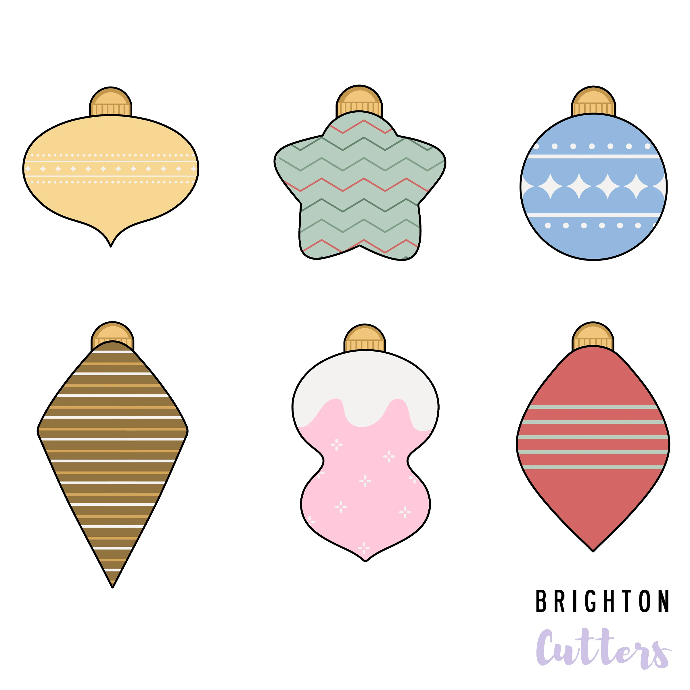 The Graceful Baker's Ornament Cookie Cutters