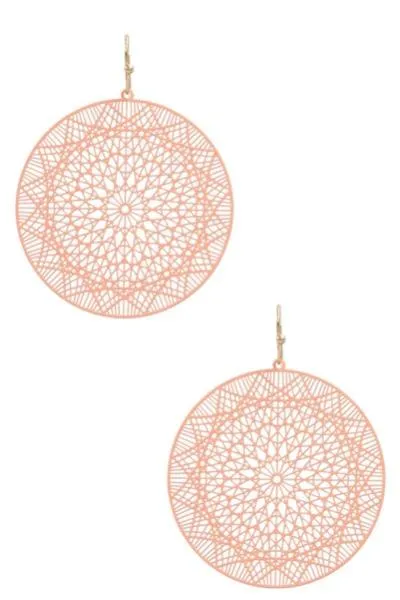 Women Round Acrylic Colorful Earrings