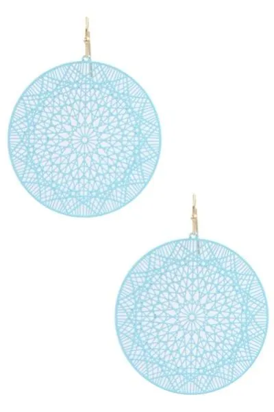 Women Round Acrylic Colorful Earrings