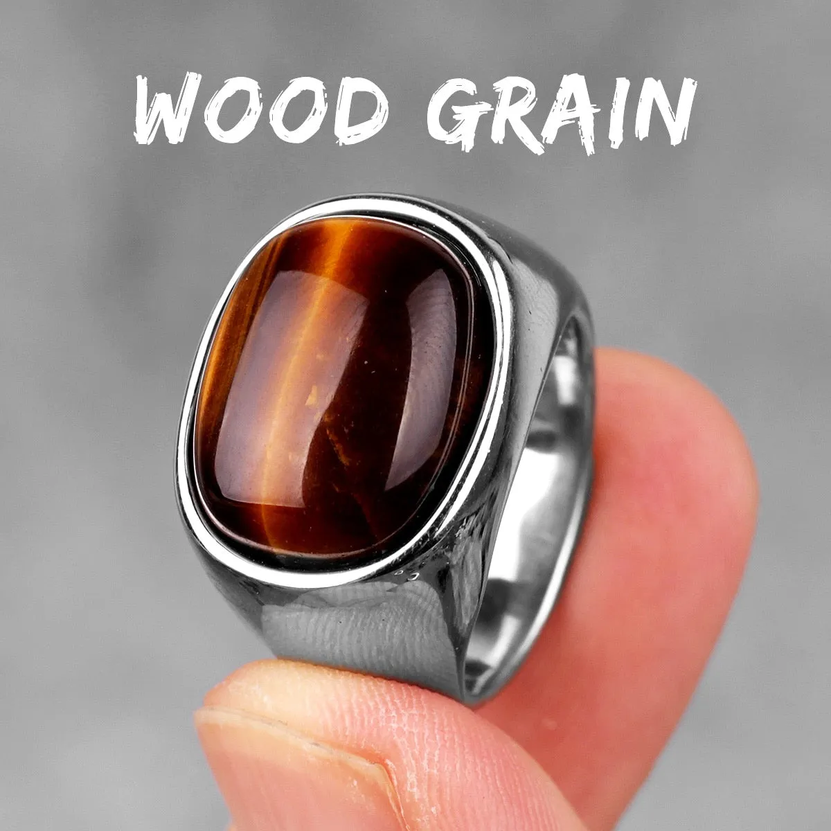 Wood Grain Elegant Rings