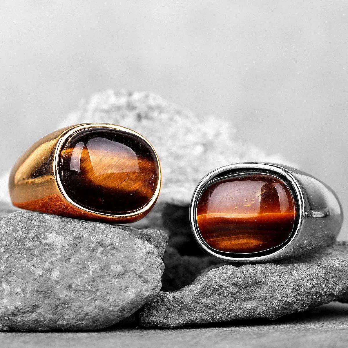 Wood Grain Elegant Rings