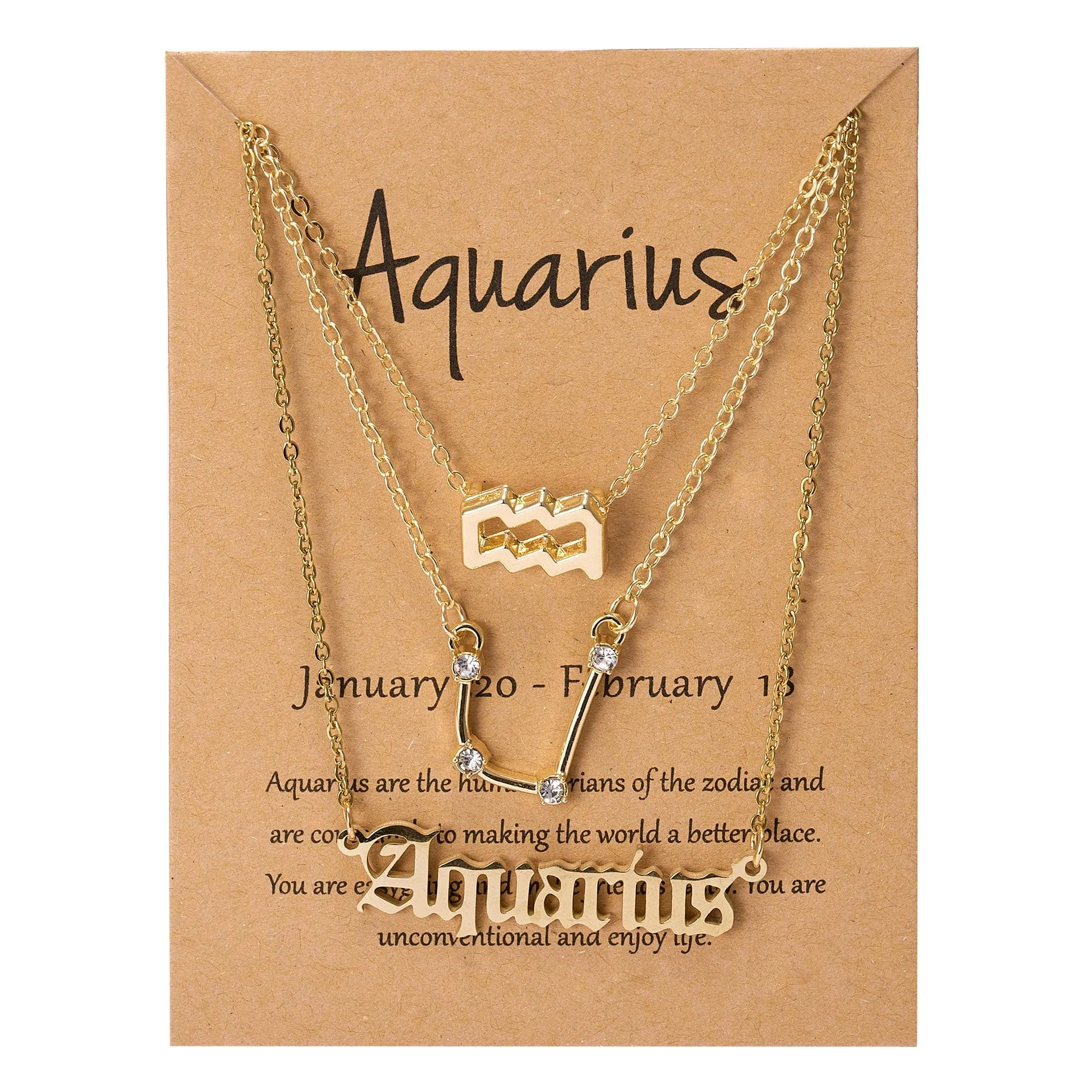 Zodiac Charm Jewelry Set