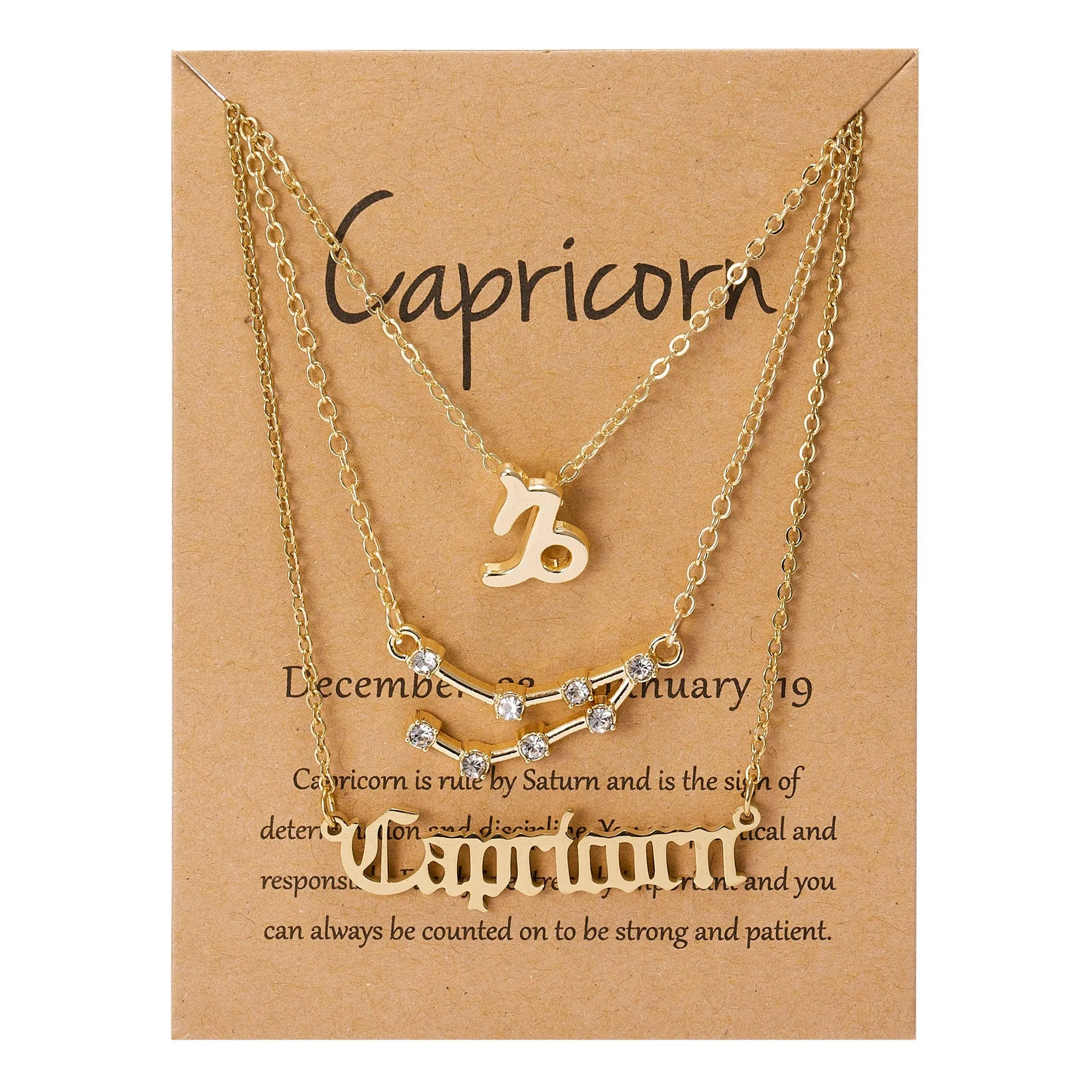 Zodiac Charm Jewelry Set