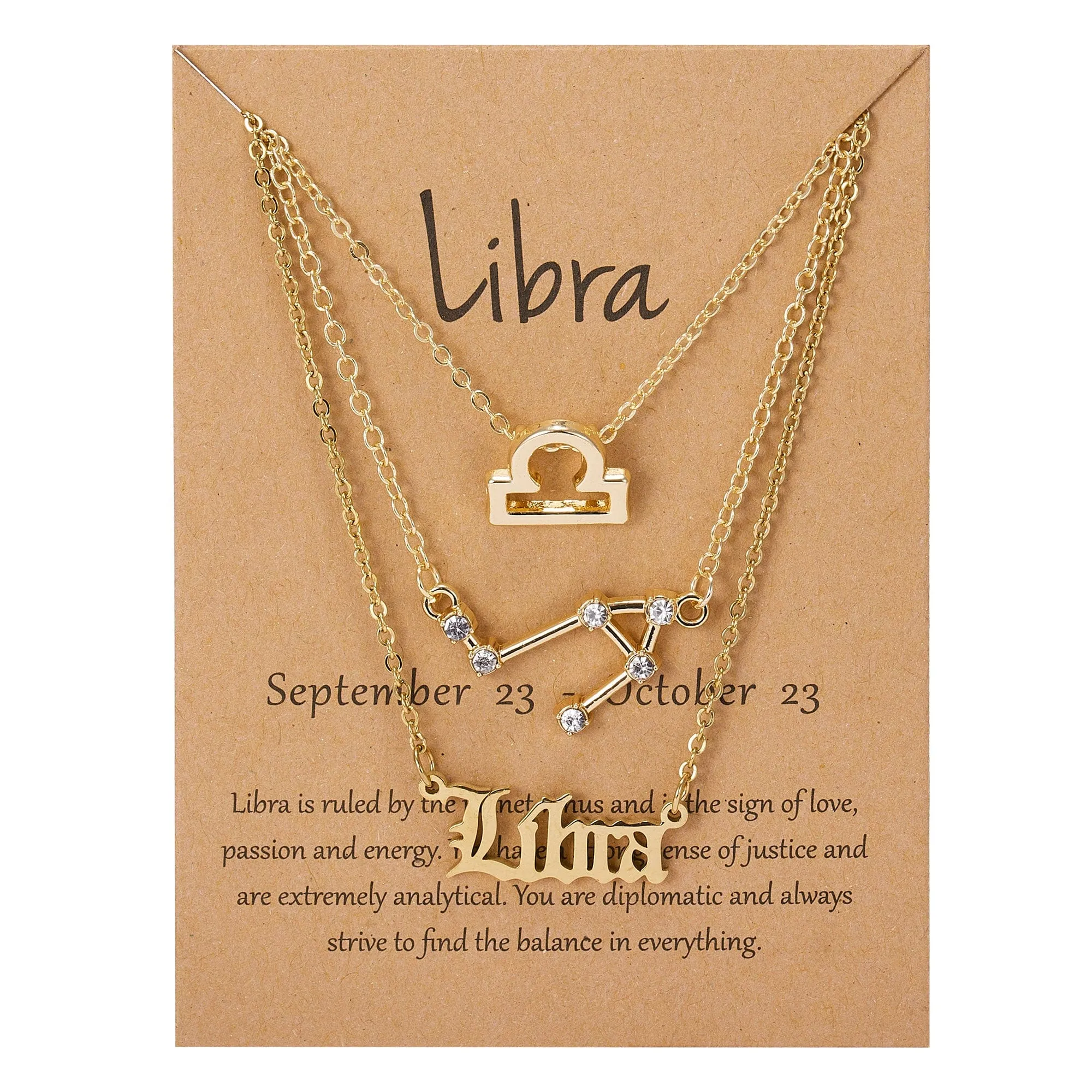 Zodiac Charm Jewelry Set