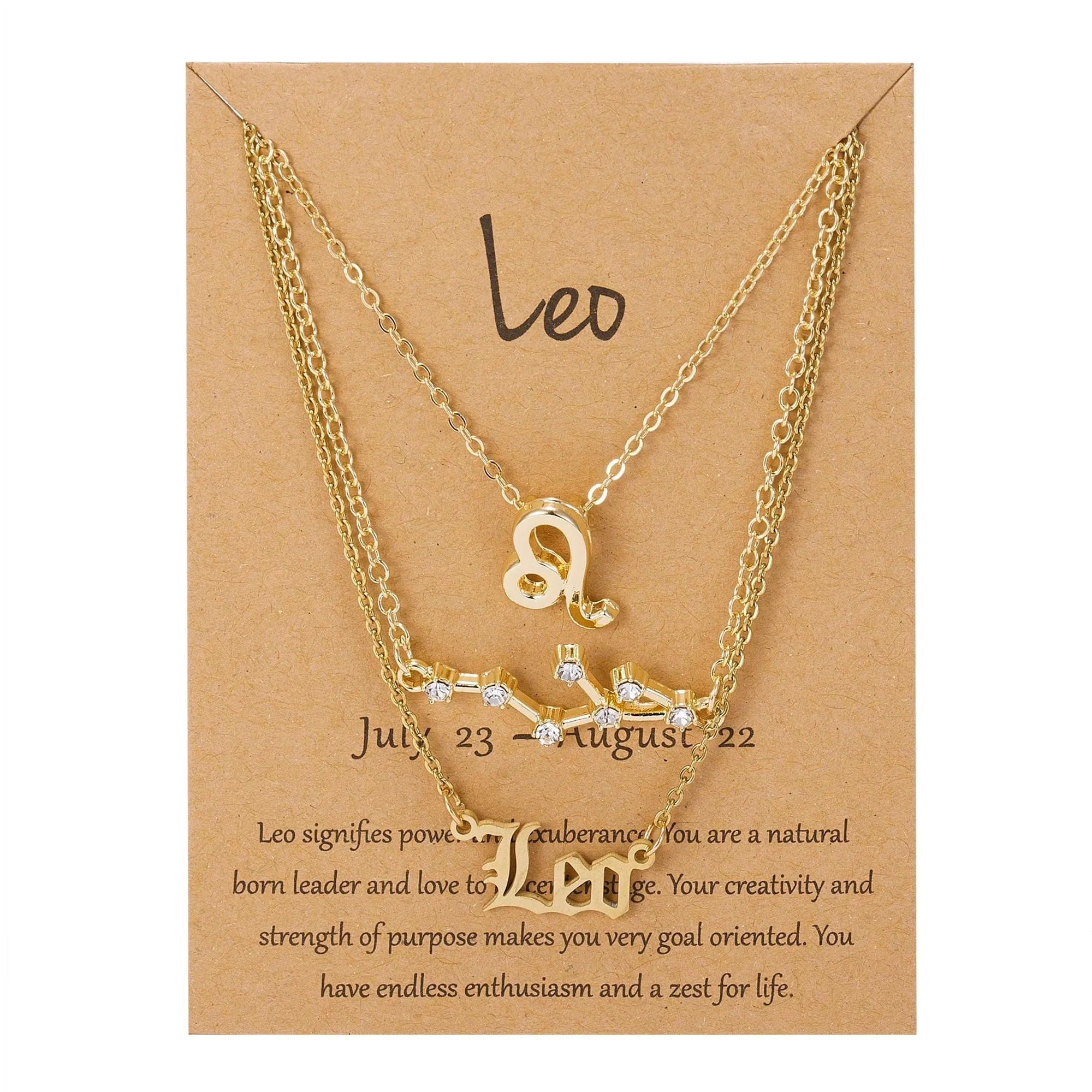 Zodiac Charm Jewelry Set