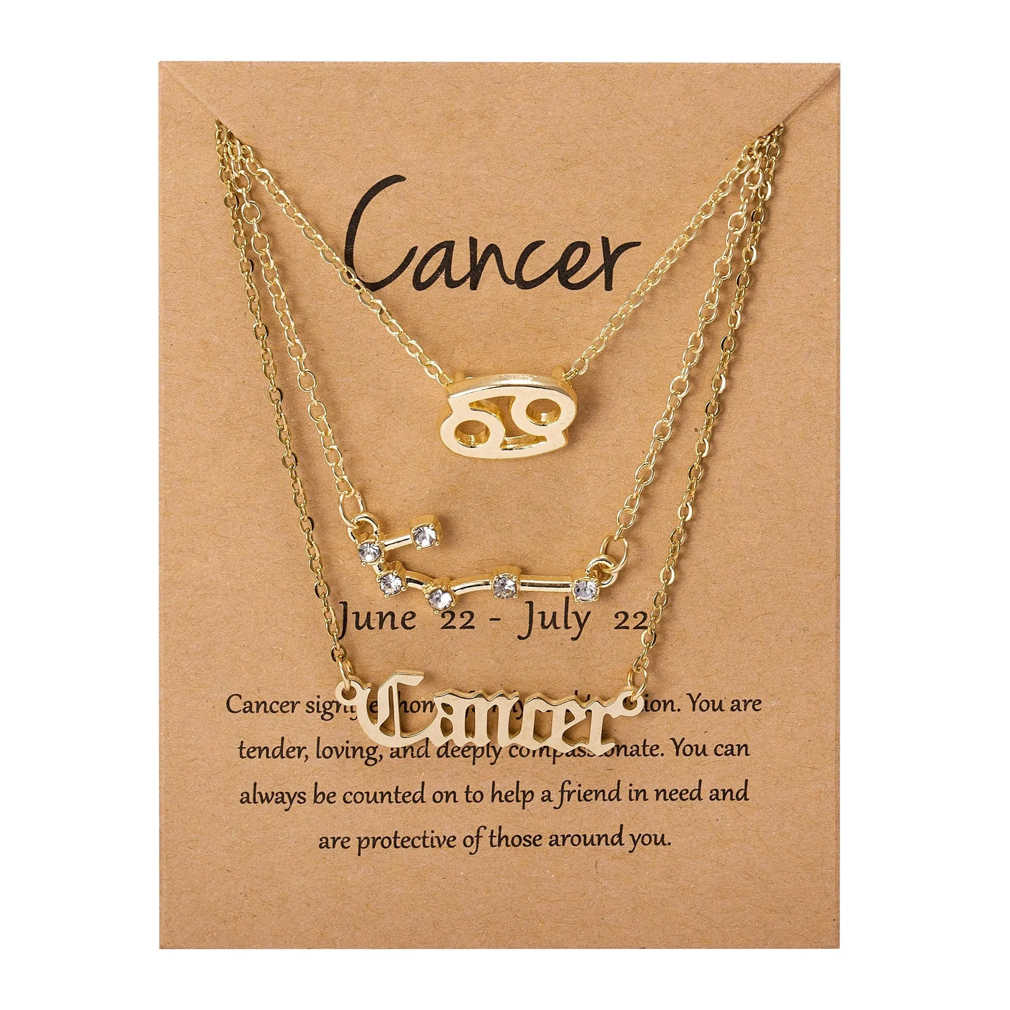 Zodiac Charm Jewelry Set