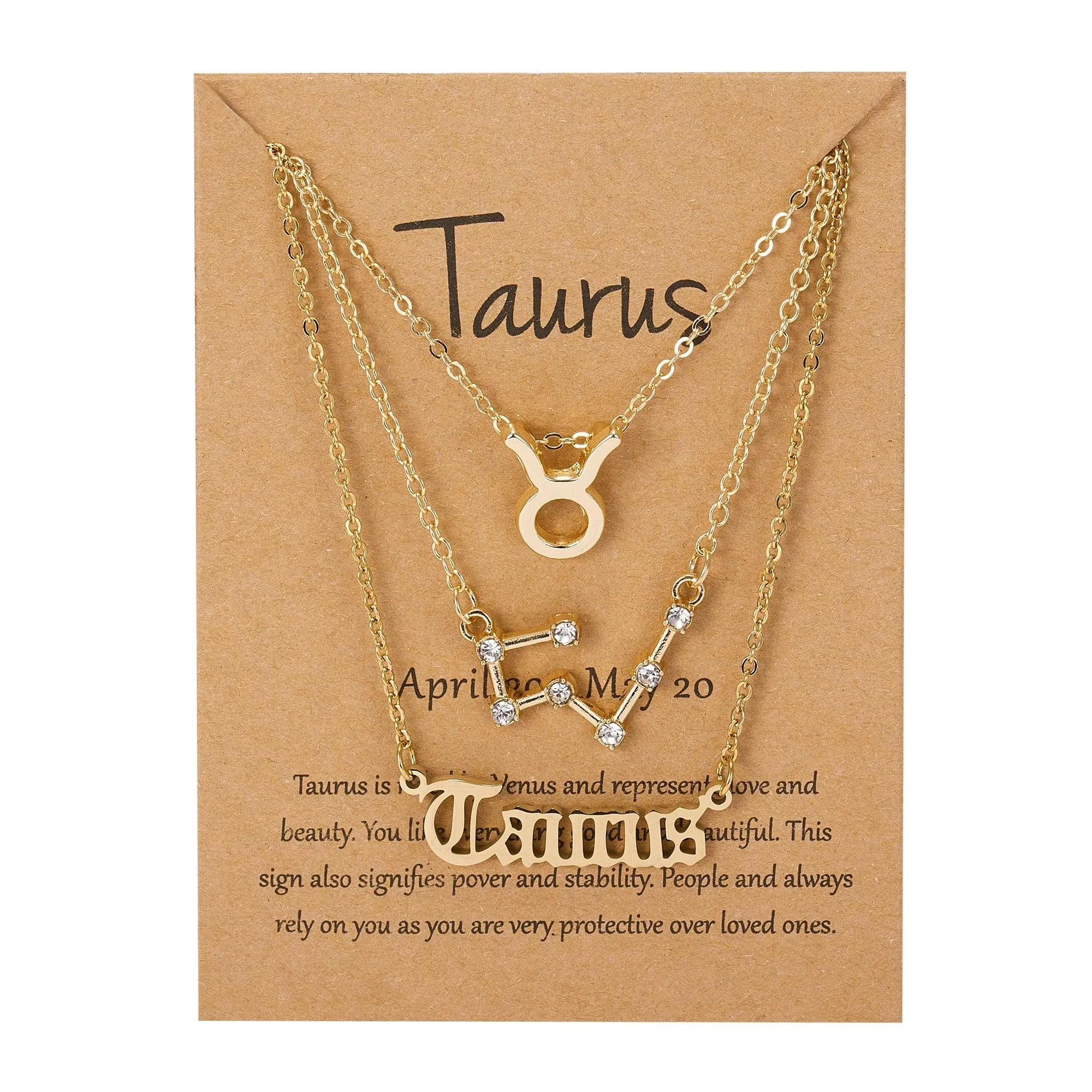 Zodiac Charm Jewelry Set