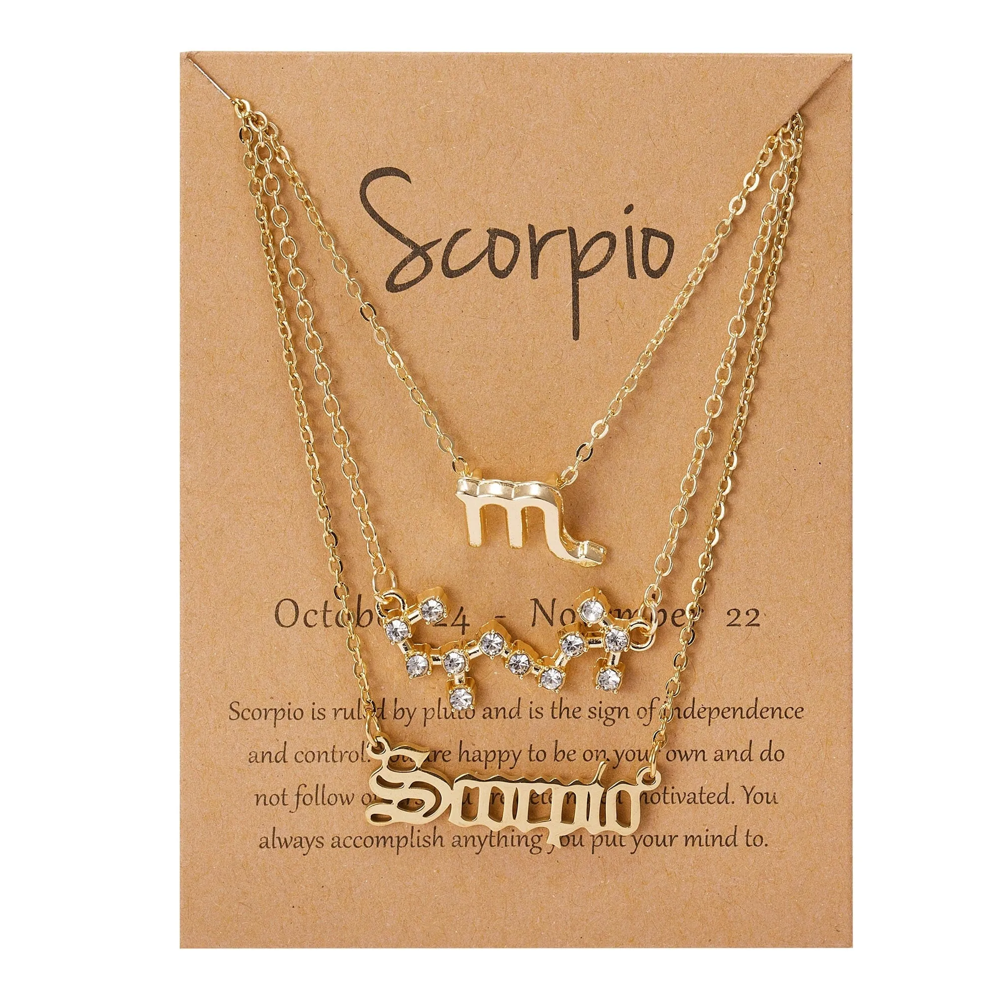 Zodiac Charm Jewelry Set