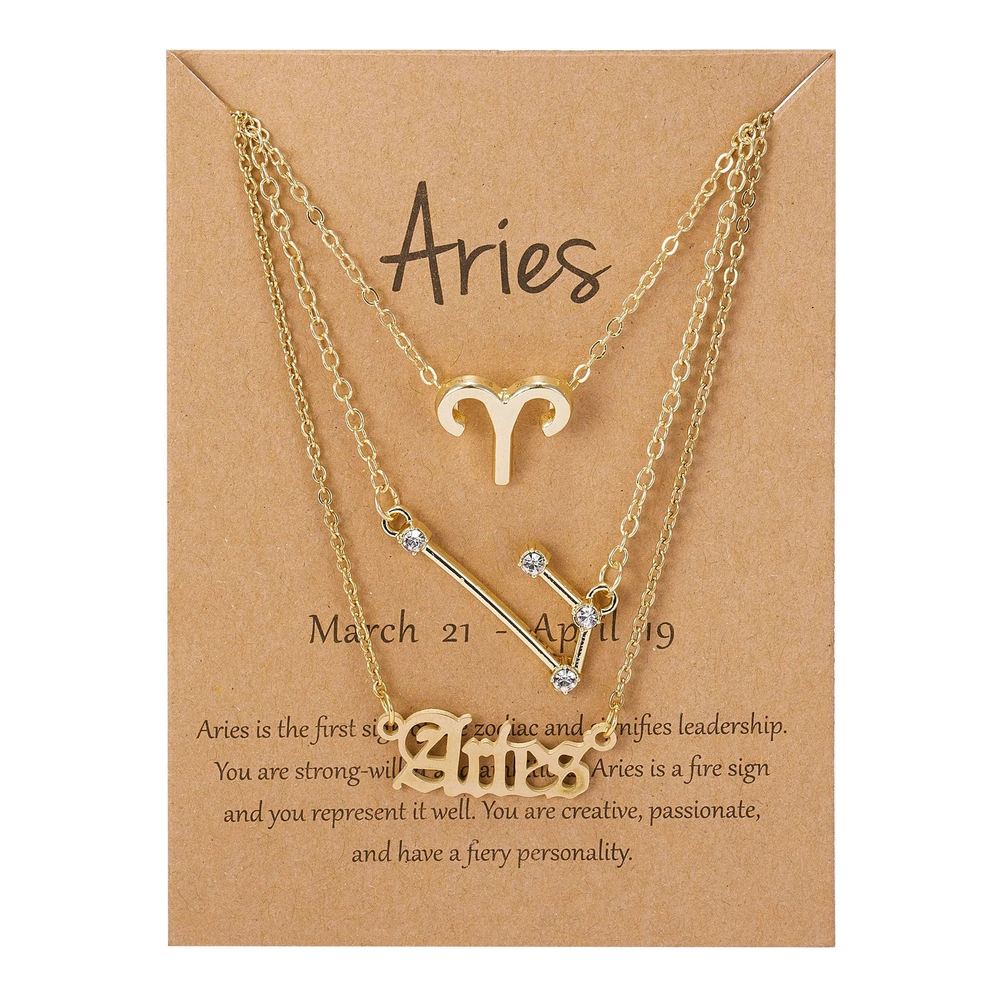 Zodiac Charm Jewelry Set