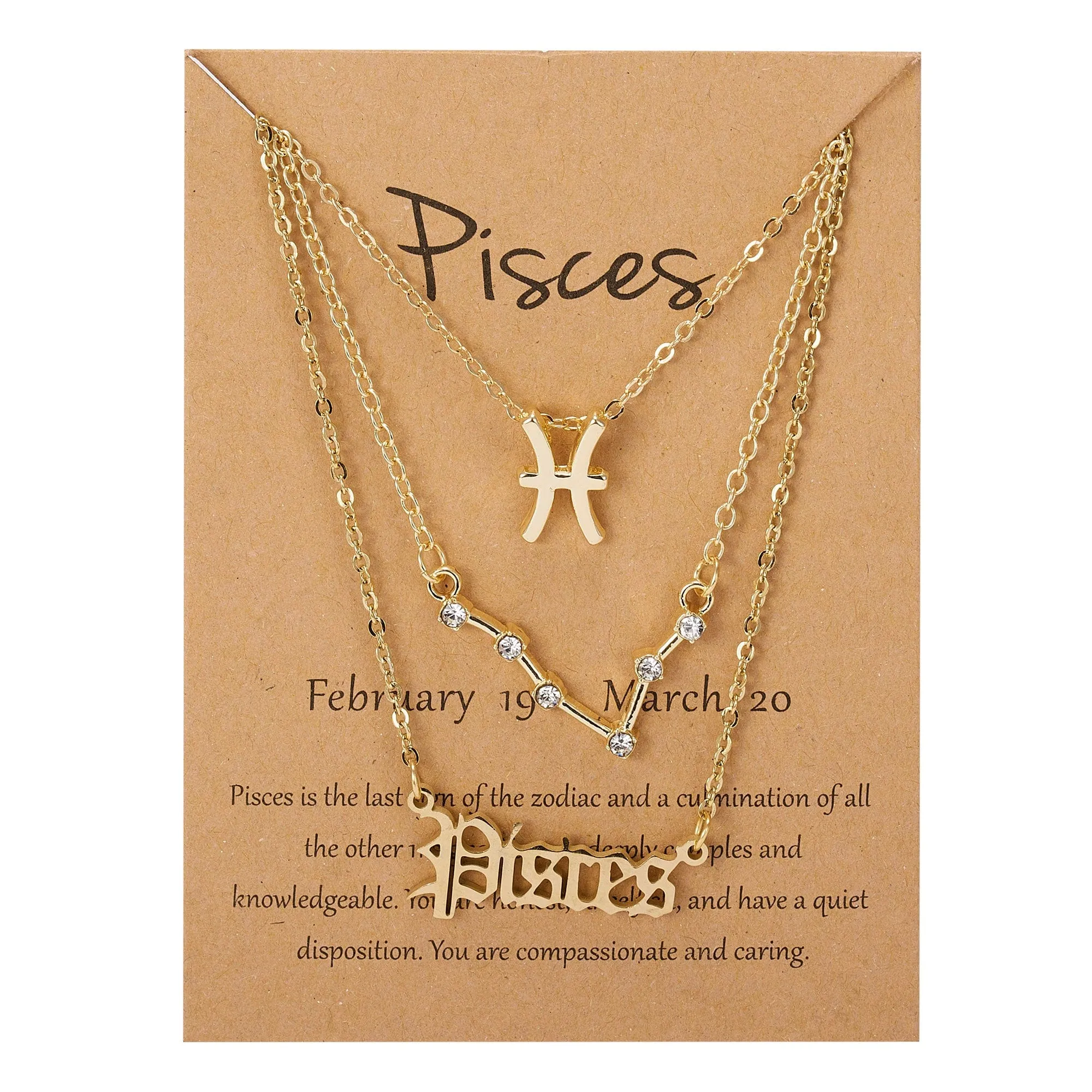 Zodiac Charm Jewelry Set
