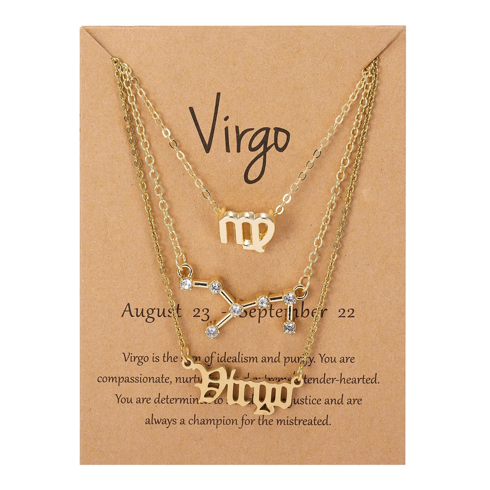Zodiac Charm Jewelry Set