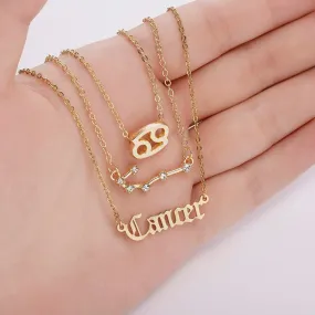 Zodiac Charm Jewelry Set