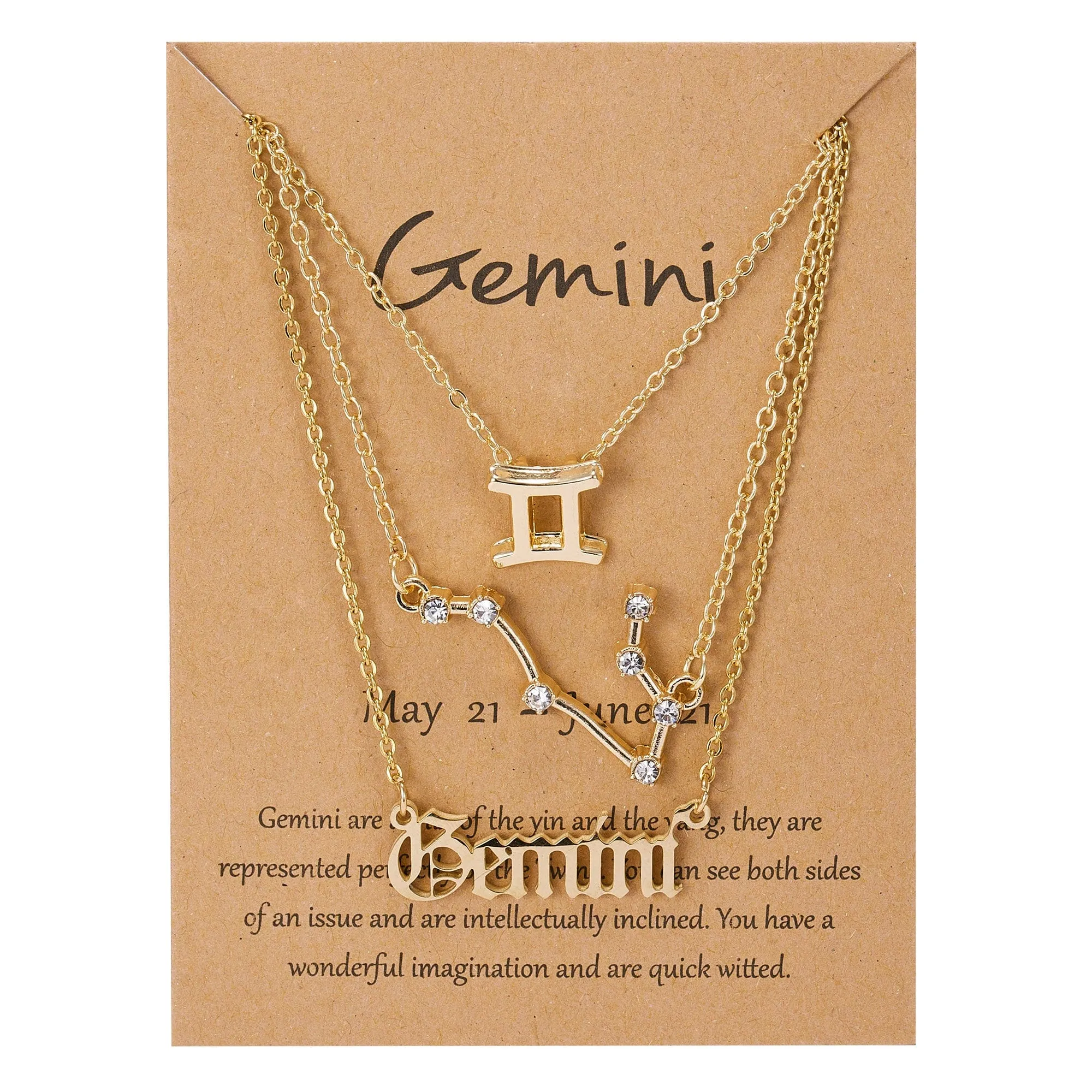 Zodiac Charm Jewelry Set