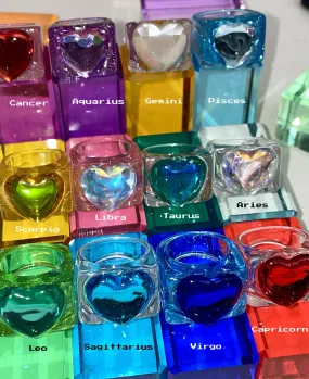 ZODIAC HEART RINGS