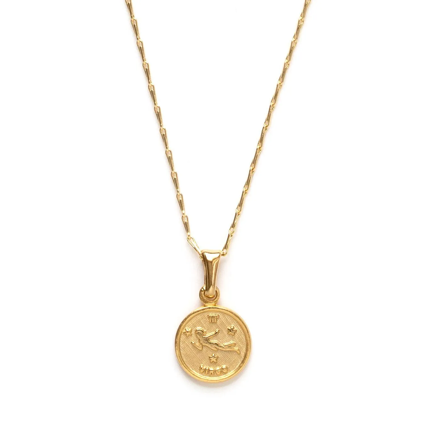 Zodiac Medallion Charm Necklace
