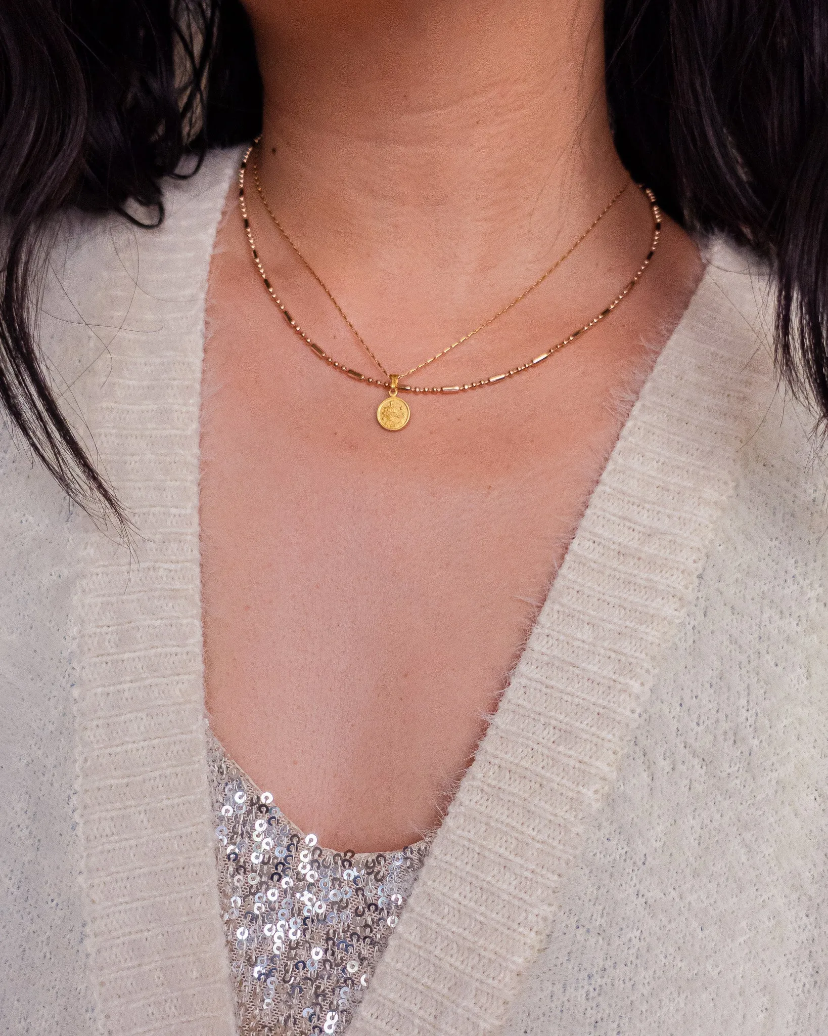 Zodiac Medallion Charm Necklace