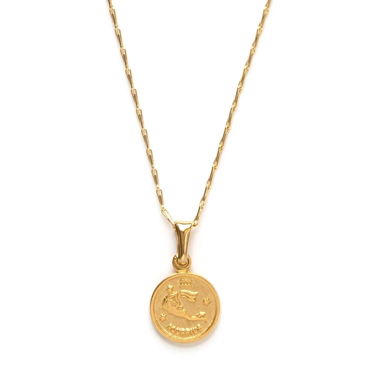 Zodiac Medallion Charm Necklace
